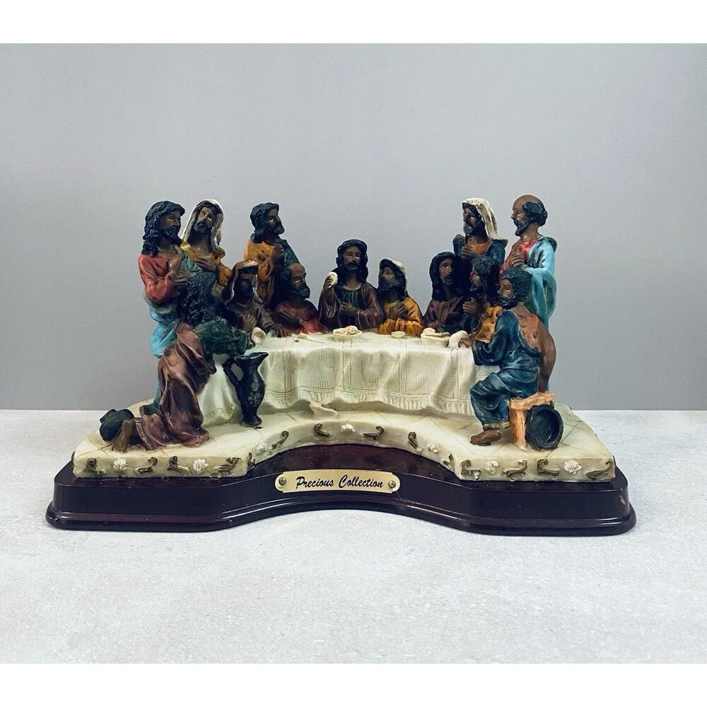 Vtg Mirella Precious Collection African American Sculpture of The Last Supper